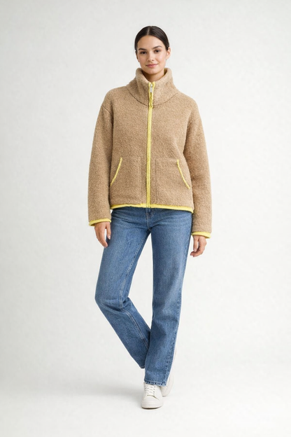 Contrast Knit Bomber