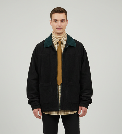 Navy Corduroy Overshirt