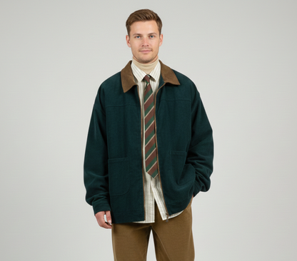 Navy Corduroy Overshirt